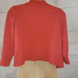 Ann Taylor Tops - Ann Taylor Orange Shrug Jacket sz L (NWT) Ann Taylor Tops - Ann Taylor Orange Shrug Jacket sz L (NWT)